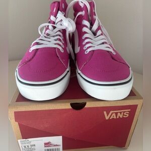 NEW Filmore High Tops Vans Sneakers in Hot Pink (womens size 9.5)